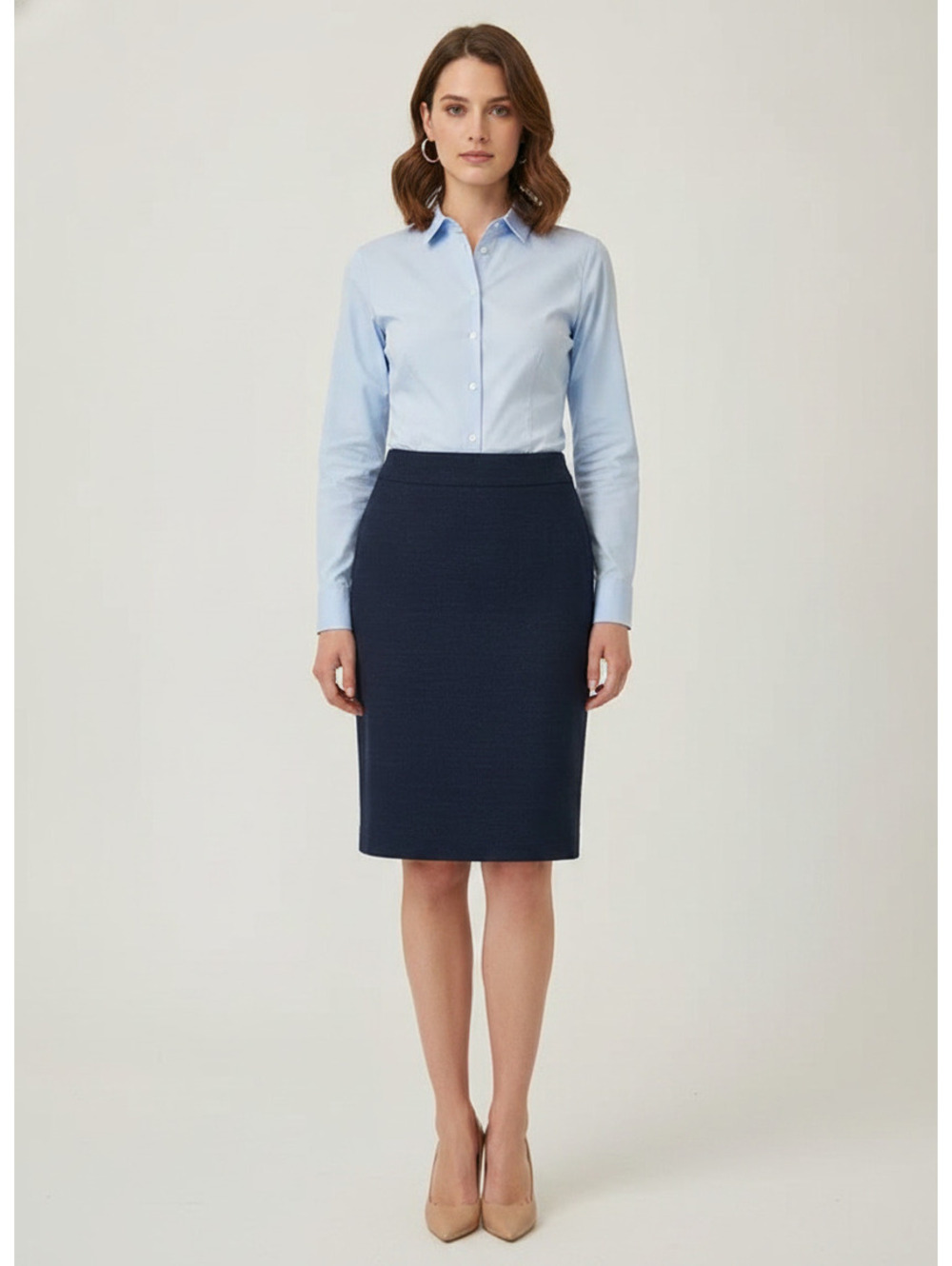 Minimalist Navy Pencil skirt J.Crew 8